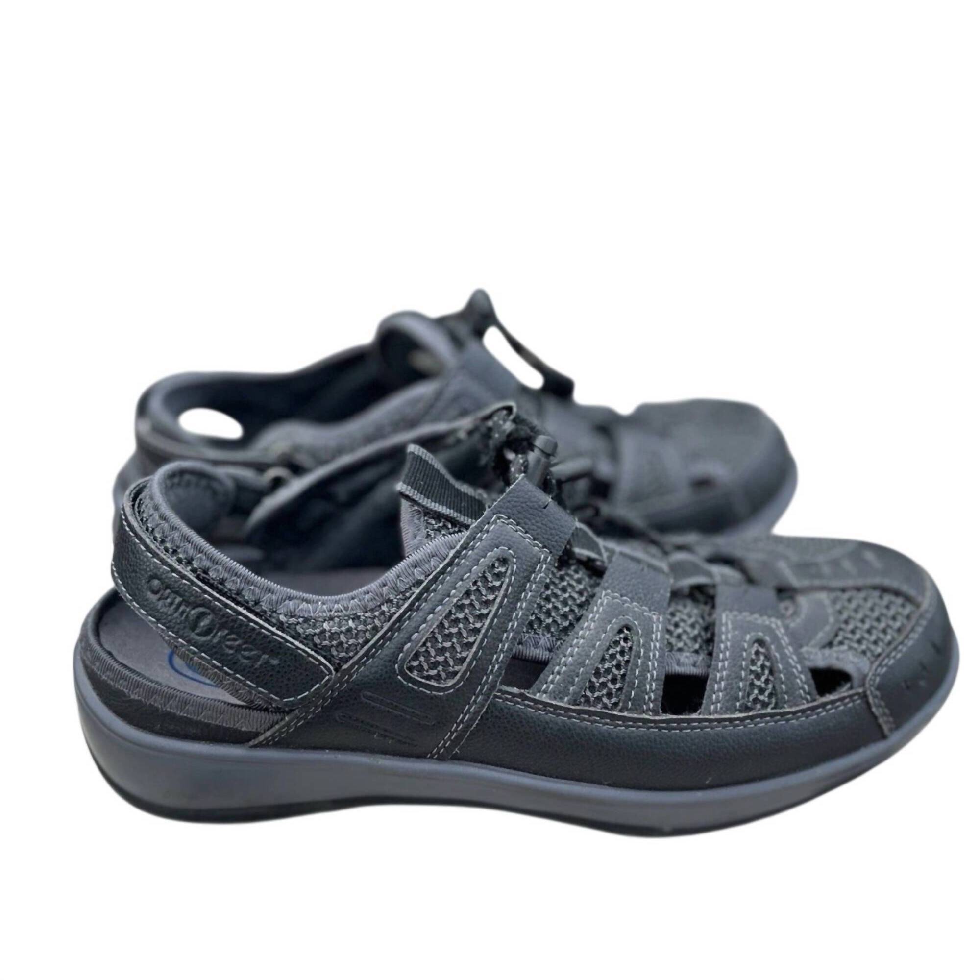 New Orthofeet Womens Verona Fisherman Sandals In Black Sandal